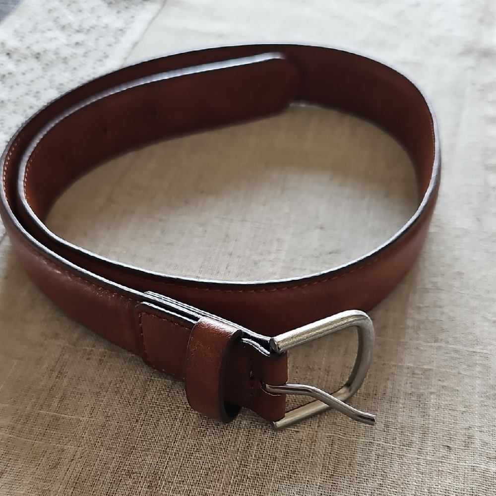 Kid's Classic Brown Faux Leather Belt